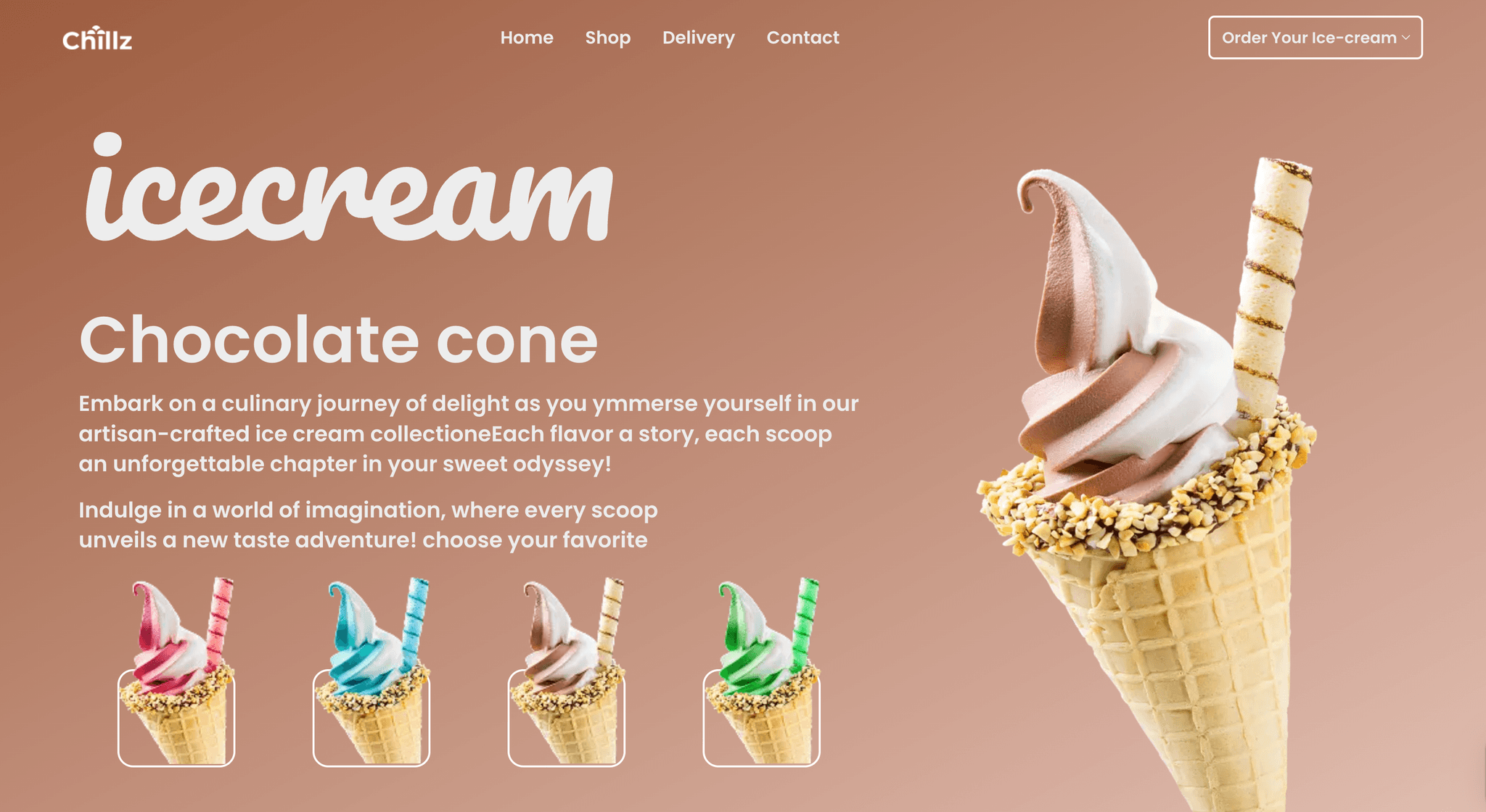 Chillz - Project screenshot by Shaik Tajuddin
