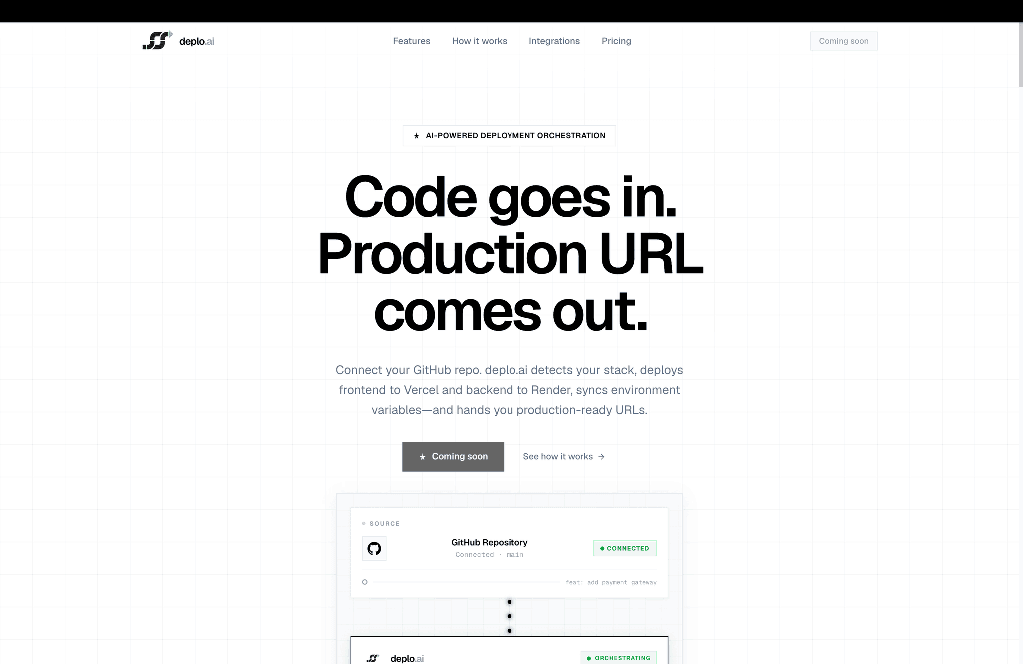 deplo.ai - Project screenshot by Shaik Tajuddin