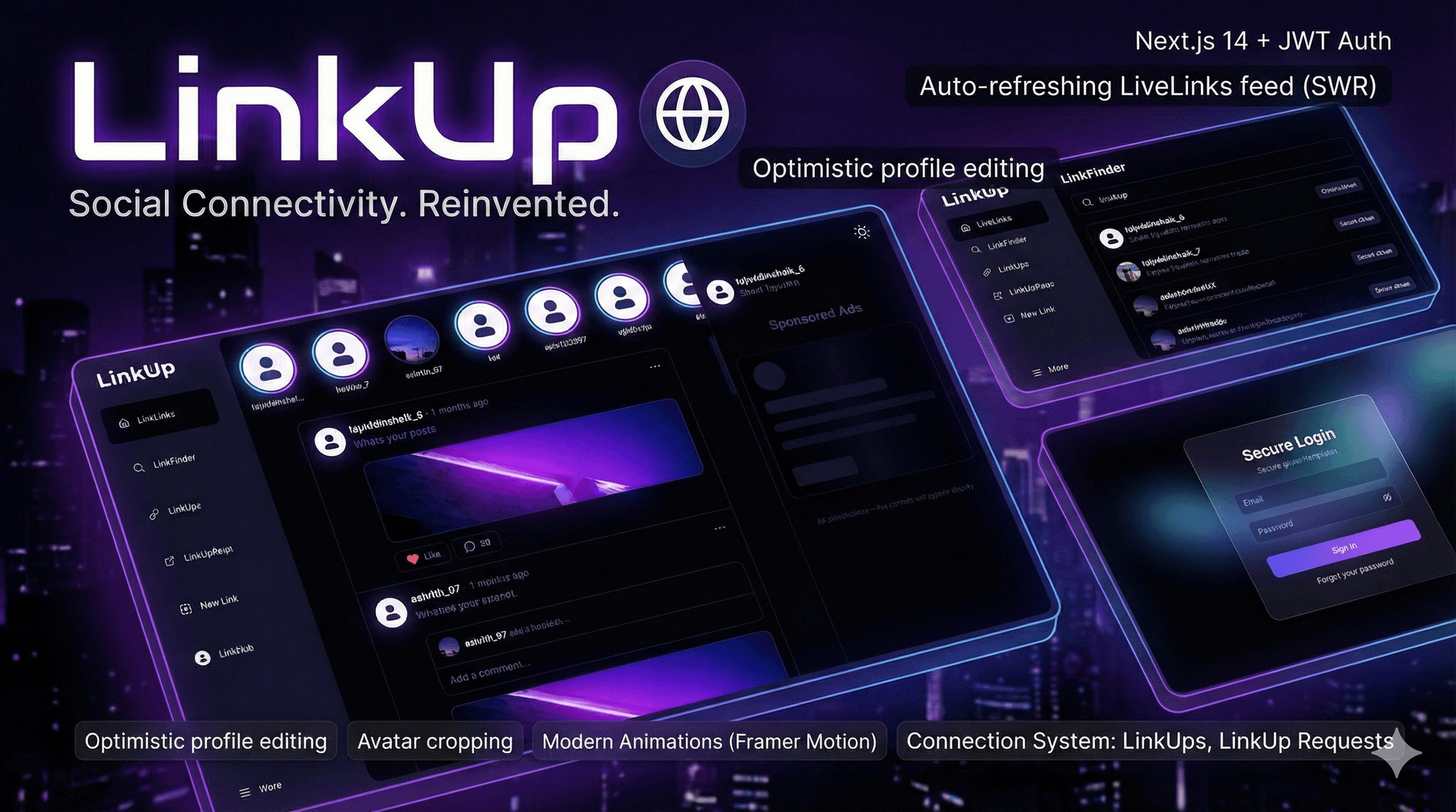 LinkUp - Project screenshot by Shaik Tajuddin