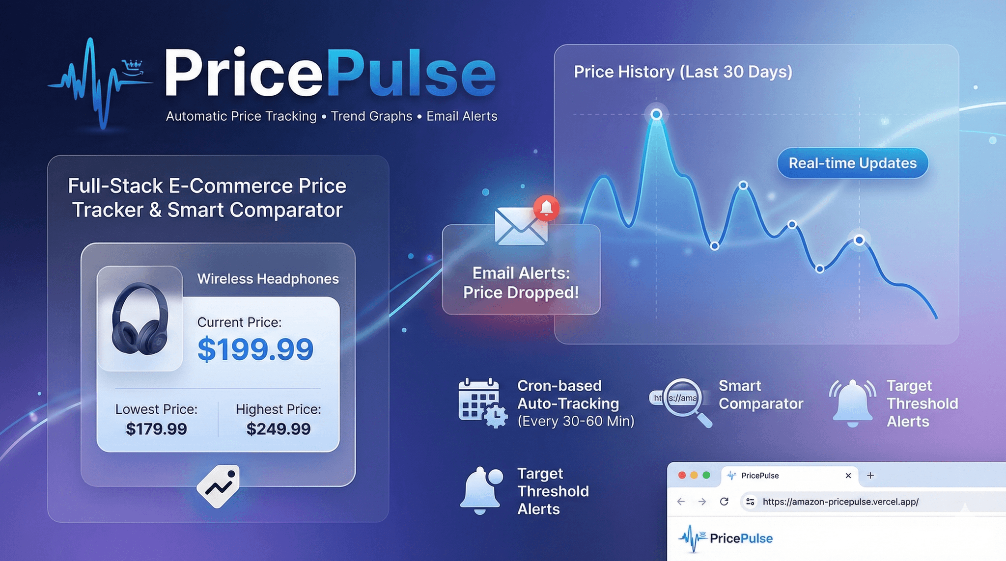 PricePulse - Project screenshot by Shaik Tajuddin